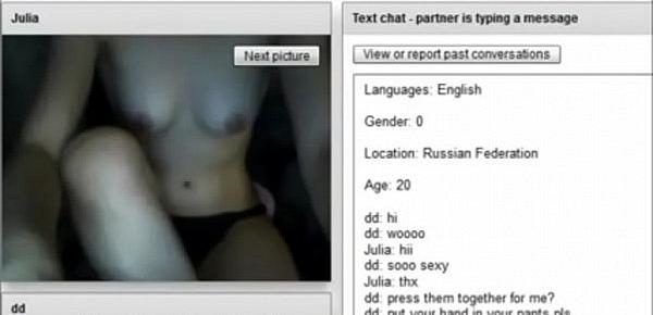  russian skinny girl goes full on chat